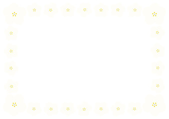 ネモフィラ白フレーム