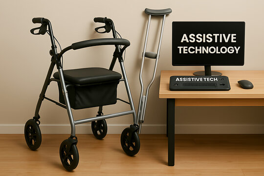 Empowering mobility solutions assistive technology walker crutch for independent living and accessibility aid