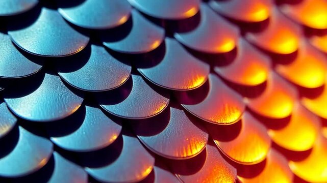 texture in the form of multi-colored scales. Selective focus. dizain.