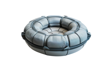 Round cushion design on transparent background