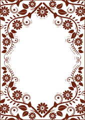 Beautiful flower art and mandala vector design