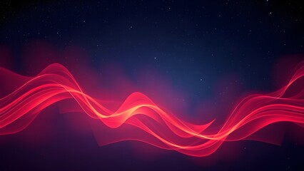 Dark space background with red energy waves and cosmic elements creating mysterious and powerful atmospheric effects
