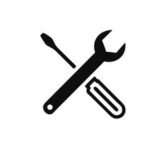 Repair icon. Wrench and screwdriver icon. Settings symbol vector Illustration