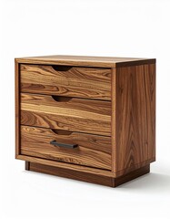 Elegant wooden drawer chest showcasing modern design with multiple storage compartments for a stylish home organization.