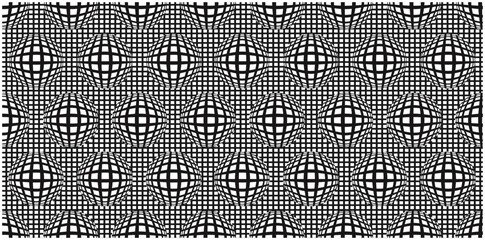 Grid spheres pattern – abstract 3d sphere vector background