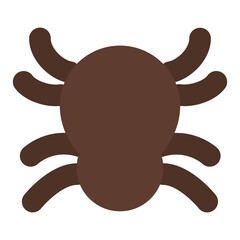 Brown spider of Halloween festive decoration Illustration