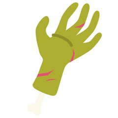 Zombie hand for Halloween Illustration