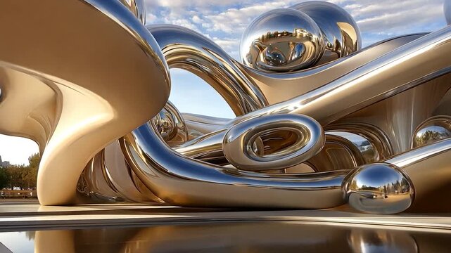 Abstract metallic forms (1)