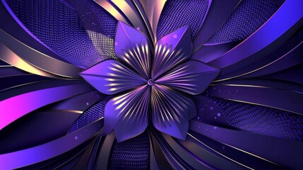 Artistic abstract design in rich purple hues.