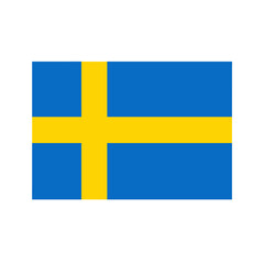 Obraz premium Sweden Flag SVG – High-Quality Vector Image on White Background