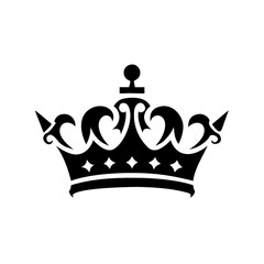 Elegant Crown Vector Graphic – High-Quality SVG