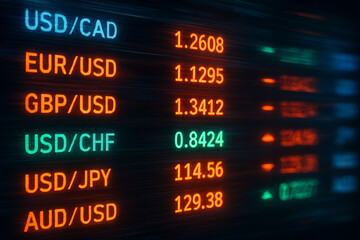 Fototapeta premium stock market display