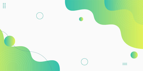Colorful template banner with gradient color. Design with liquid shape. eps10