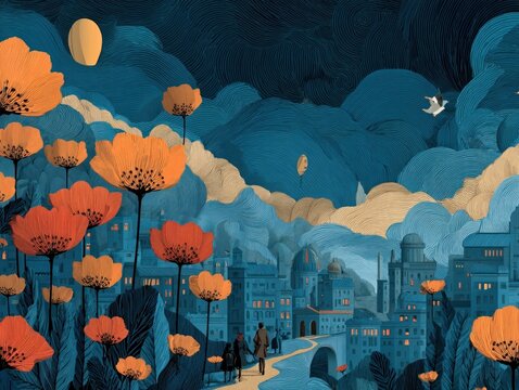 Concept illustration for commemorative day design and motion graphic