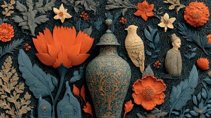 Congratulatory message and design for a cultural heritage celebration