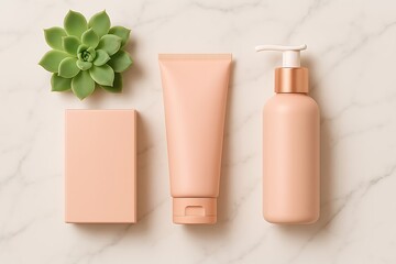 cosmetic cream container isolated on white background