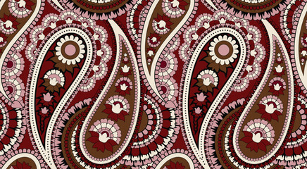 Seamless motif pattern design. Hand draw ethnic pattern