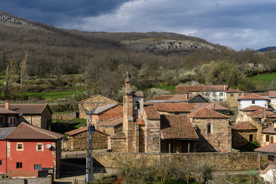 Historic Church of Santiago Apostol in the village of Verga?o