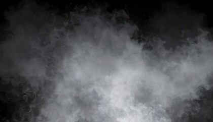 Fototapeta premium Ethereal smoke swirls against a dark backdrop, creating a mysterious atmosphere
