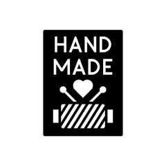 Handmade Badge with Tools Vector Illustration