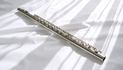 Flute on Soft Fabric with Sunlight