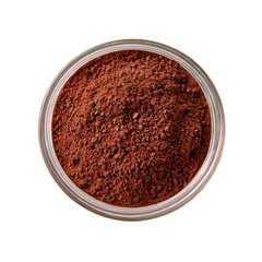 High-quality PNG of cocoa powder with a transparent background, ideal for packaging, web design, and culinary visuals.