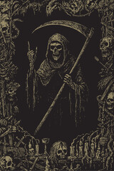 skull horror frame, death metal frame , grunge horror frame, death metal frame ghost frame grunge textre