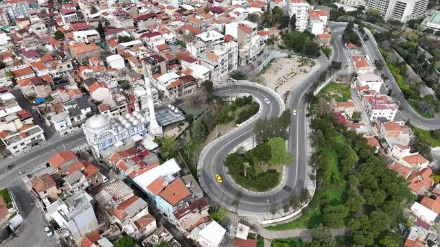 Konak Square view from Varyant. Izmir is populer tourist attraction in Turkey.