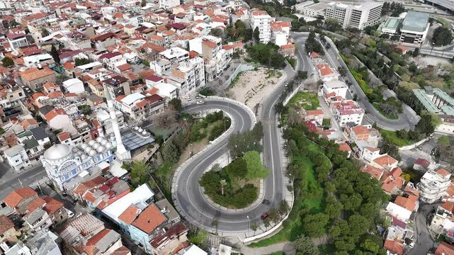 Konak Square view from Varyant. Izmir is populer tourist attraction in Turkey.