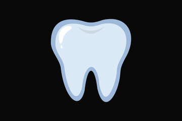 a simple vector illustration of a tooth