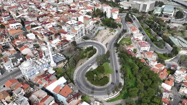 Konak Square view from Varyant. Izmir is populer tourist attraction in Turkey.