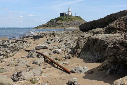 Swansea Mumbles Lighthouse Beach
