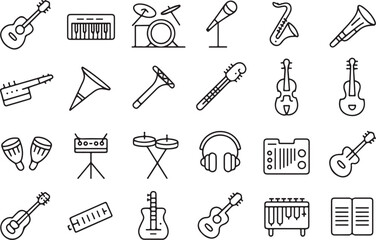 Versatile collection of clean and modern iconography featuring a distinctive silhouette style for digital and print applications