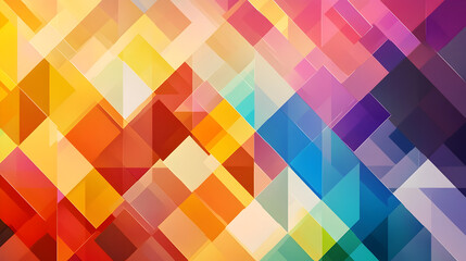 A multicolored geometric abstract background with overlapping shapes and vibrant color gradients