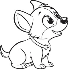 doge pat line art baby pitcher