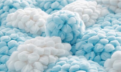 Soft white and blue texture background close up abstract design