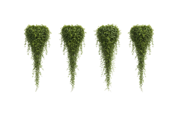 Set of four isolated realistic grey clouds on a clean white background design