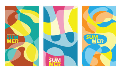 summer holiday banners