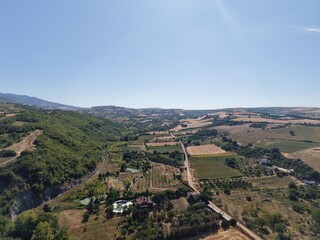 Fototapeta premium Aerial view of beautiful landscape