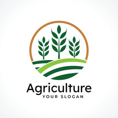 Fototapeta premium Agriculture Green Seed Logo