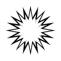 cartoon explosion effect vector illustration