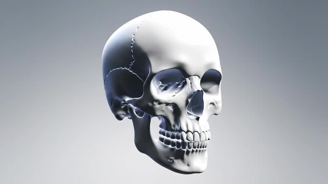 Human Skull Anatomy 3D Render