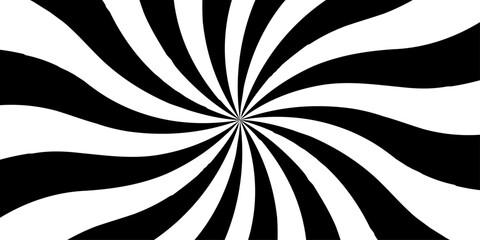 Retro abstract black and white explosion vintage ray sunrise star sunbeam texture background. vector illustration circle light banner cartoon add design.	