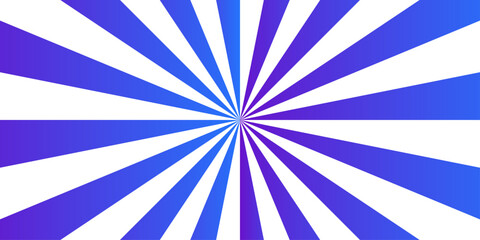 Retro abstract blue gradient explosion vintage ray sunrise star sunbeam texture background. vector illustration circle light banner cartoon add design.	