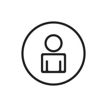 name icon, contact image, minimalistic illustration, white disain