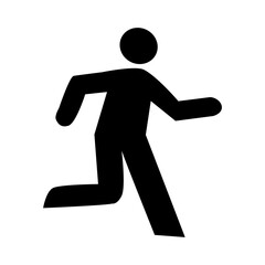 silhouette icon run vector
