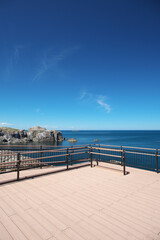 Obraz premium 島根県出雲市の夏の日御碕灯台