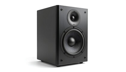 Fototapeta premium Studio audio speakers isolated on white background for music entertainment system