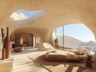 32. Property nestled in a desert landscape