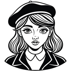 Intricate Vector Sketch for Adult Coloring Books Featuring Intriguing Patterns